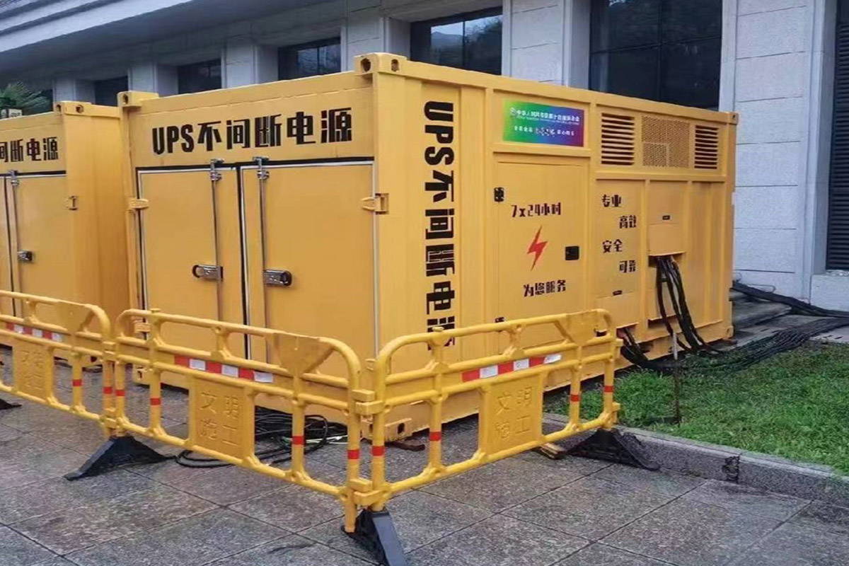 遵义发电机租赁施工现场